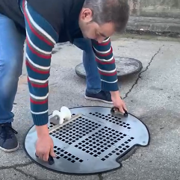 security manholes during maintenance